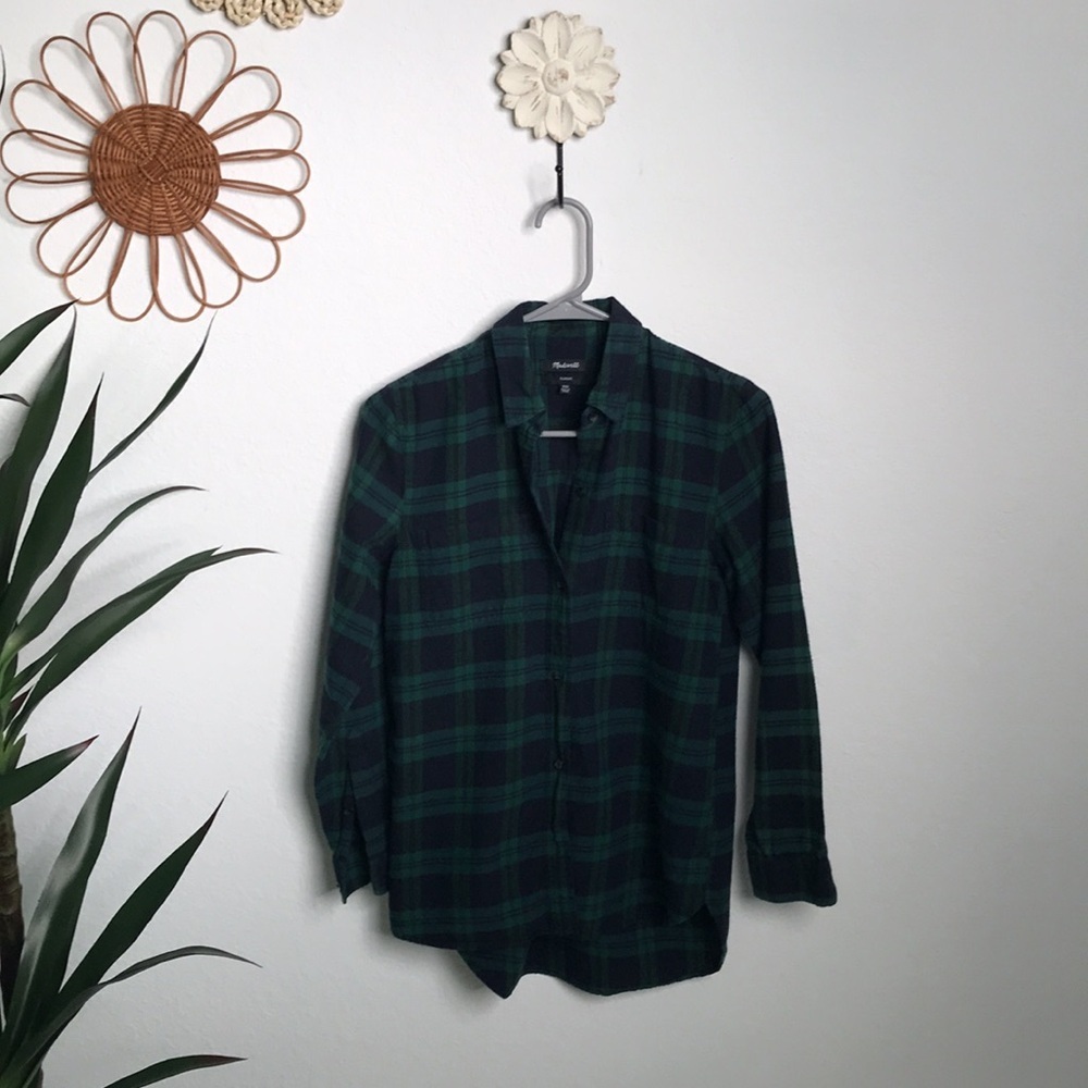 Madewell Oversized Boyfriend Flannel Shirt - Picture 3 of 4